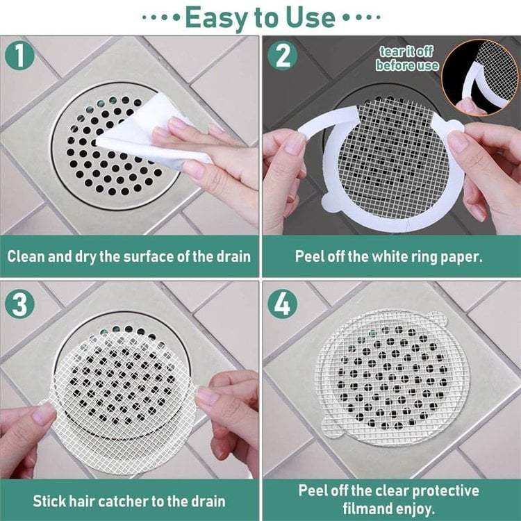 Disposable Shower Drain Hair Catcher-SLOOSELYK
