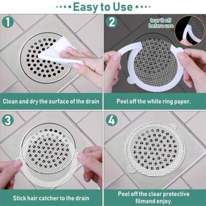 Disposable Shower Drain Hair Catcher-SLOOSELYK