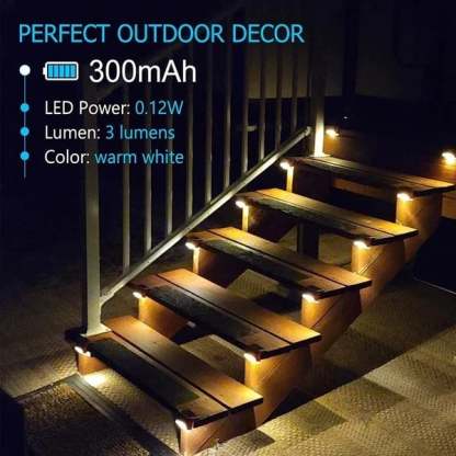 LED Solar Lamp Path Staircase Outdoor Waterproof Wall Light-SLOOSELYK