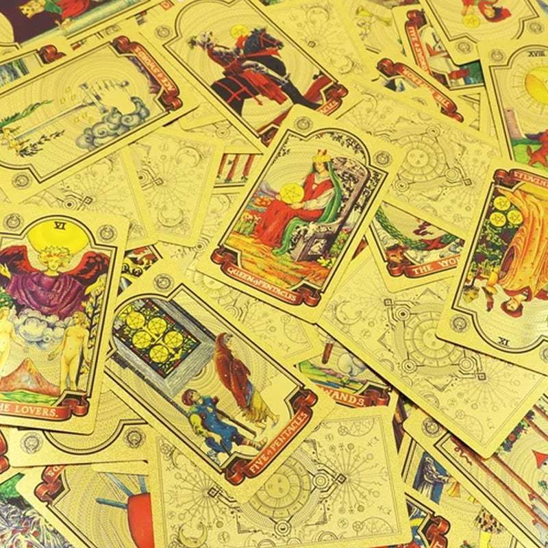 Explore the Mystical World of Tarot Gold Foil Tarot-SLOOSELYK