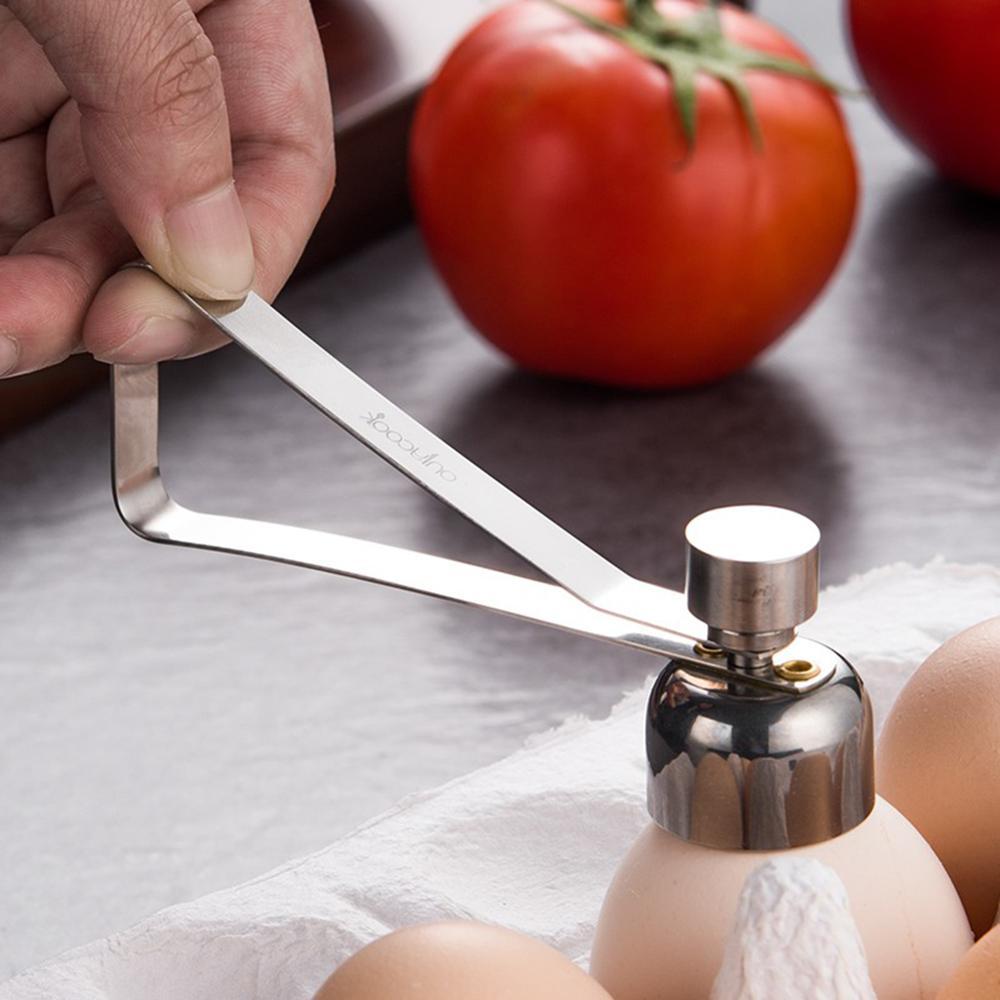 Stainless Steel Egg Opener Eggshell Cutter Kitchen Remover Tool for Raw/Soft Hard Boiled Egg-SLOOSELYK