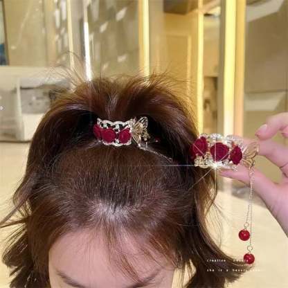 🎅Early Christmas Sale🔥Create a noble elegance - 🌹 Vintage rose hairpins 🌹-SLOOSELYK