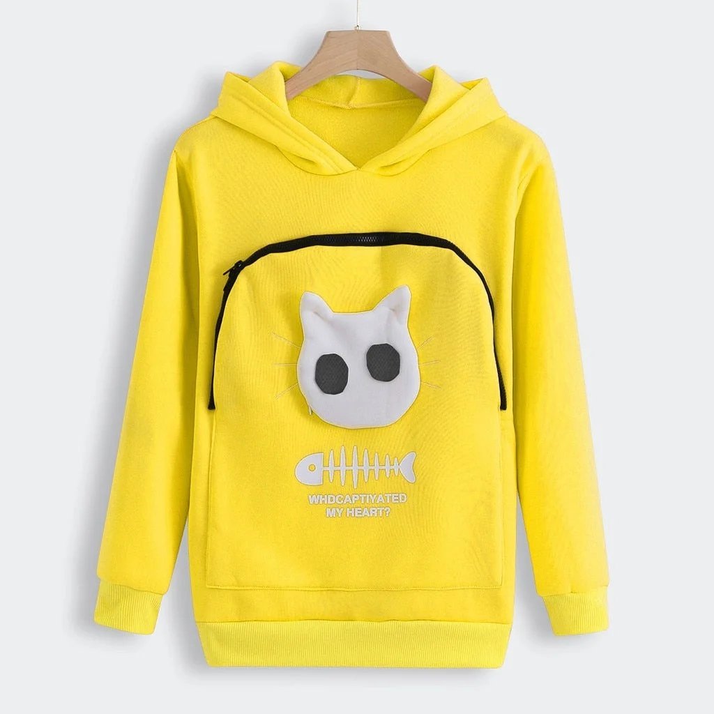 Cat Lovers Hoodie Cuddle Pouch-SLOOSELYK