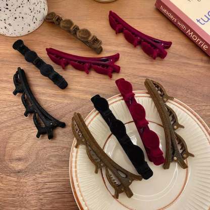 🌸Flocking Braided Hair Clip-SLOOSELYK