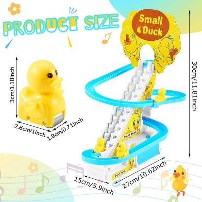 Funny Automatic Stair-Climbing Ducklings Cartoon Race Track Set-SLOOSELYK
