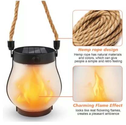 🔥🔥Dancing flame Solar Lantern Outdoor Lights