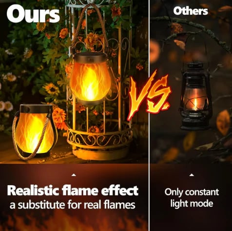 🔥🔥Dancing flame Solar Lantern Outdoor Lights