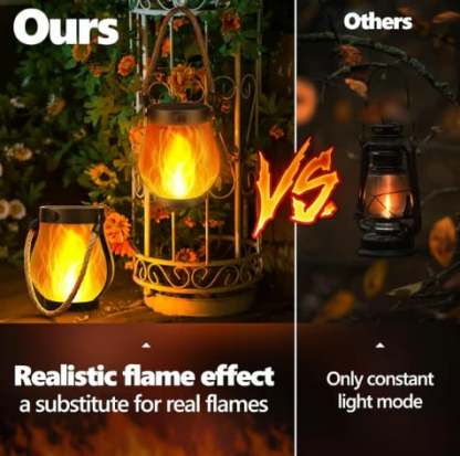 🔥🔥Dancing flame Solar Lantern Outdoor Lights