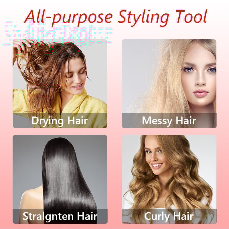 🎉Hot Sale 48% OFF🎁 3-in-1 Hot Air Styler and Rotating Hair Dryer for Dry hair, curl hair, straighten hair-SLOOSELYK