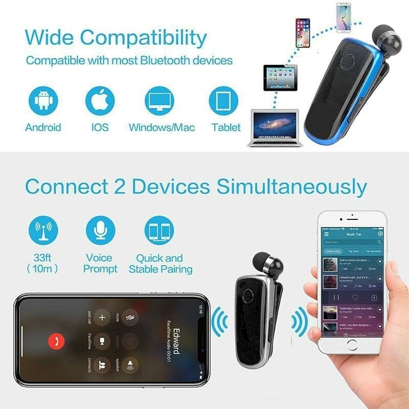 Collar-clip Bluetooth Headset-SLOOSELYK