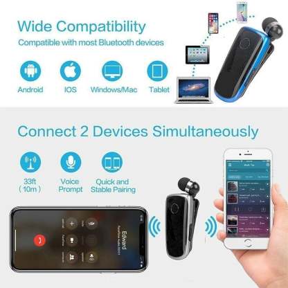 Collar-clip Bluetooth Headset-SLOOSELYK