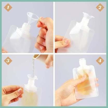 (🌷Summer SALE - 48% OFF) Portable Travel Fluid Makeup Packing Bag(10 Pcs)-SLOOSELYK