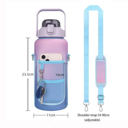 2L Large Capacity Water Bottle with Holder Bag-SLOOSELYK