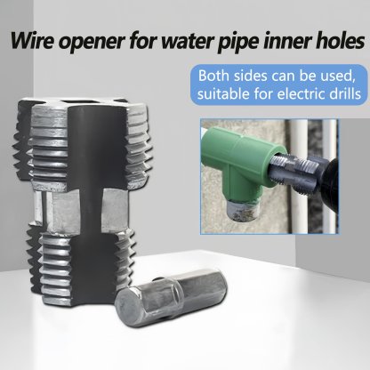 🎉Last Day Clearance Sale - 49% OFF🌲Electric Drill Compatible PVC Pipe Threader Kit with Various Die Sizes-SLOOSELYK