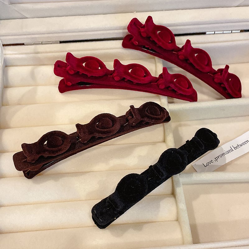 🌸Flocking Braided Hair Clip-SLOOSELYK
