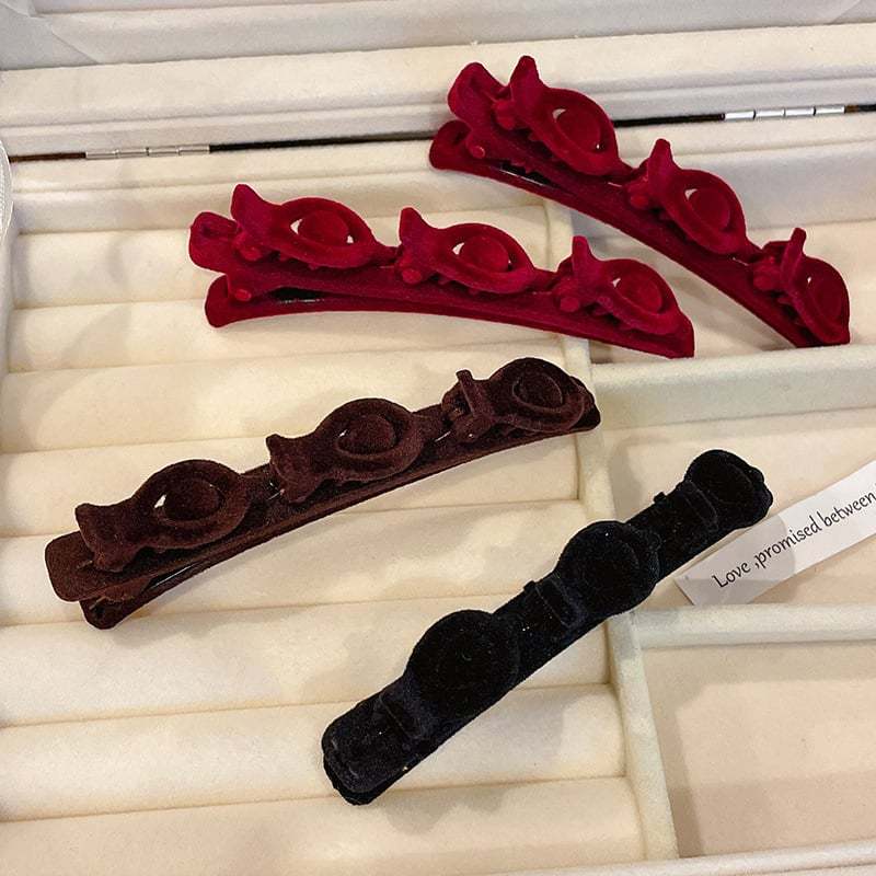 🌸Flocking Braided Hair Clip-SLOOSELYK
