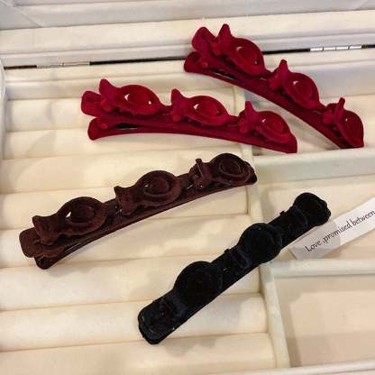 🌸Flocking Braided Hair Clip-SLOOSELYK
