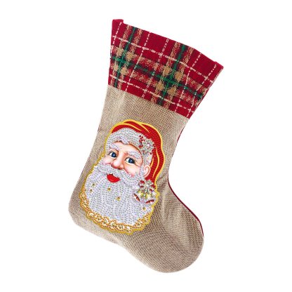 (🎁🔥HOT SALE - 49% OFF) 5D Diamond Painting Xmas Rhinestone Sock Embroidery Mosaic Gift Bag-SLOOSELYK