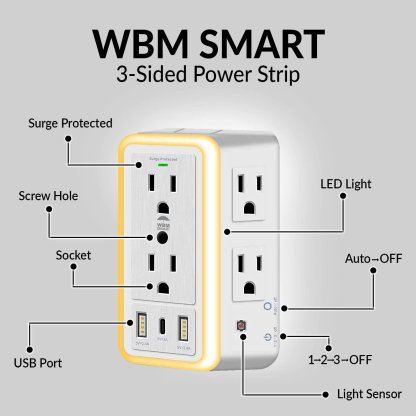 ✨ Multi Plug Outlet Surge Protector-SLOOSELYK