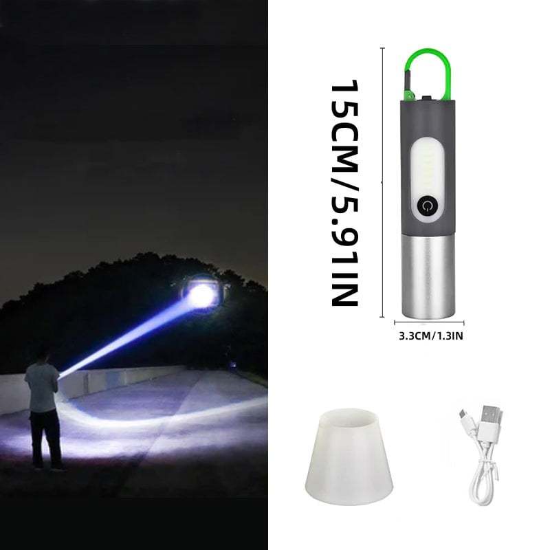 🔥Promotion - 49% OFF⭐LED Rechargeable Tactical Laser Flashlight 80000 High Lumens-SLOOSELYK