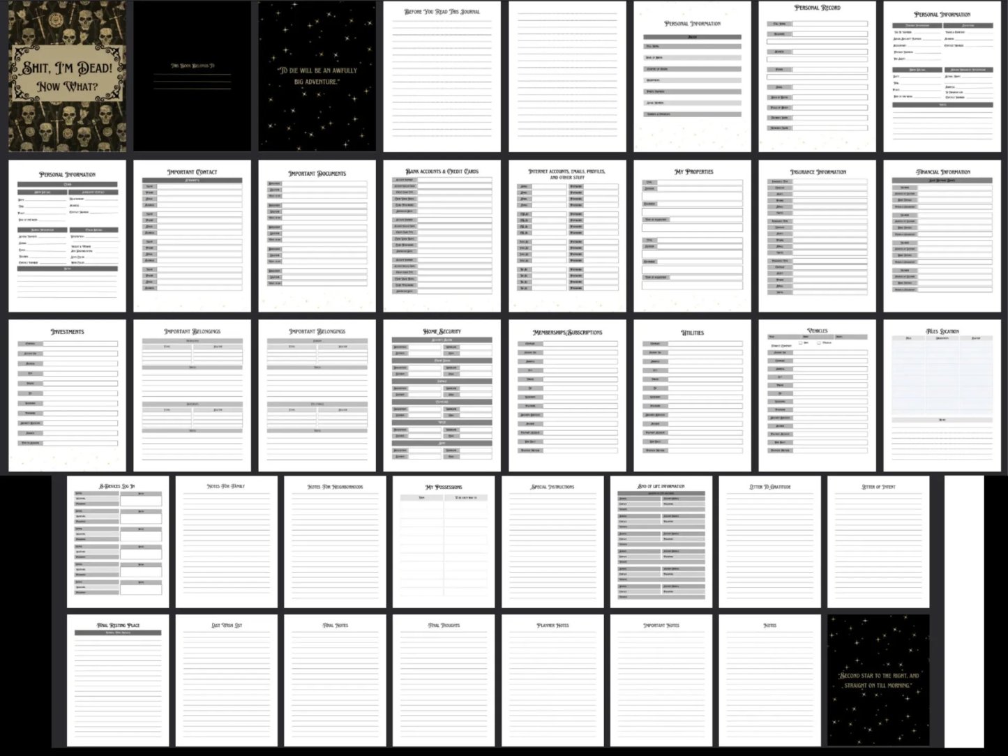 sh*t I'm Dead, End Of Life Planner🔥-SLOOSELYK