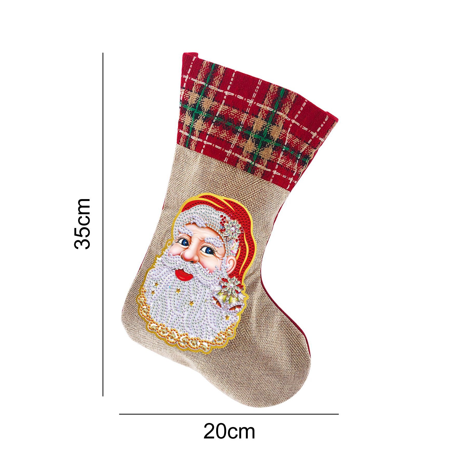 (🎁🔥HOT SALE - 49% OFF) 5D Diamond Painting Xmas Rhinestone Sock Embroidery Mosaic Gift Bag-SLOOSELYK