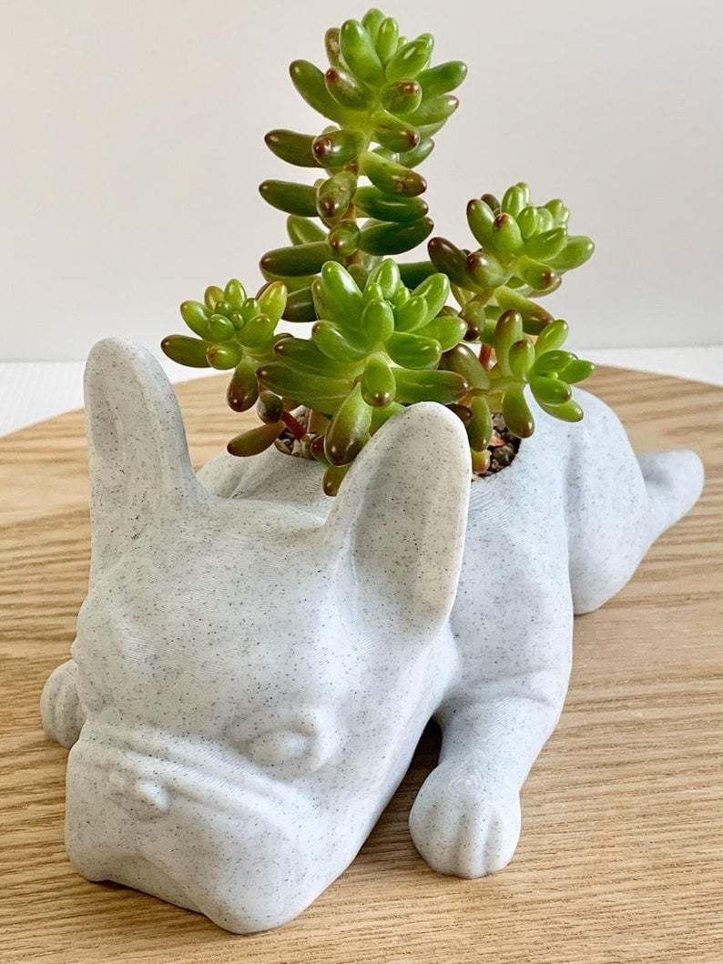 French Bulldog Planter-French Bulldog Gifts-SLOOSELYK