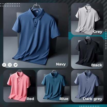 Cool Men's Quick-drying POLO T-shirt-SLOOSELYK