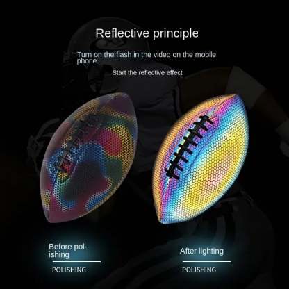 HOLOGRAPHIC GLOWING REFLECTIVE FOOTBALL-SLOOSELYK