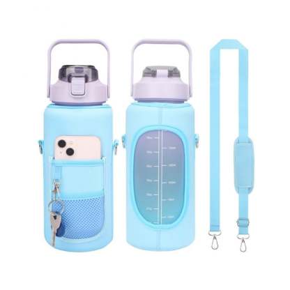 2L Large Capacity Water Bottle with Holder Bag-SLOOSELYK