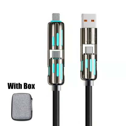 🔥Last Day 49% OFF🔥 4-in-1 USB Charging Cable fast charging MAX 240W (With Box)