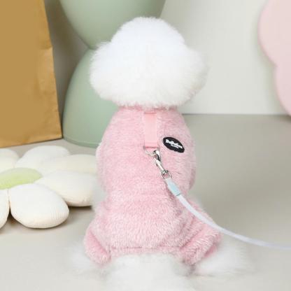 (48% OFF) Fleece Pet Elastic Jumpsuit with Pull Ring-SLOOSELYK