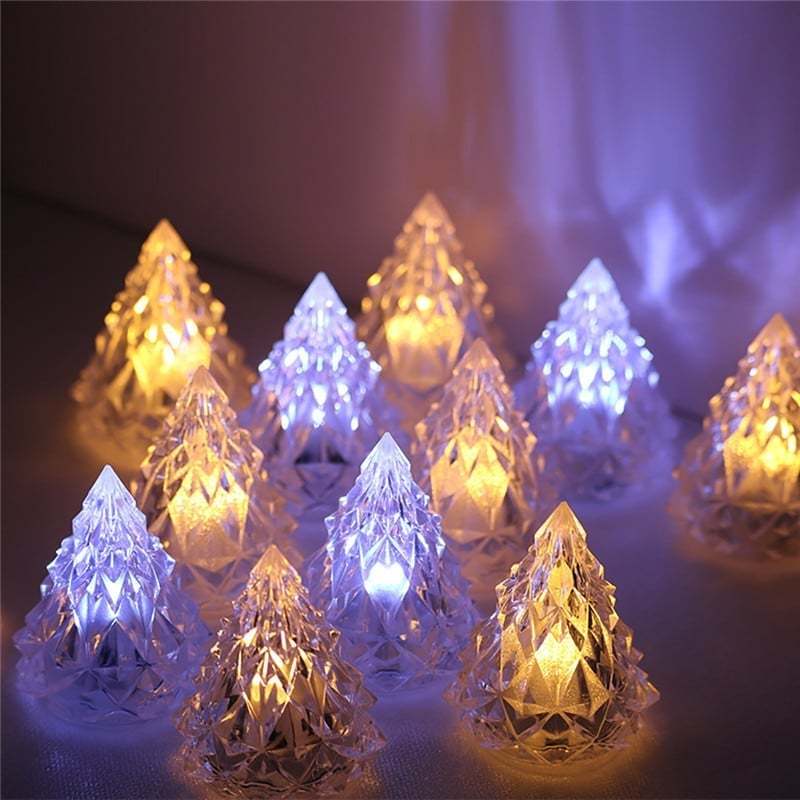 49% OFF—Night Light Crystal Mini Christmas Tree Light Flameless LED-(BUY 4 FREE SHIPPING)-SLOOSELYK