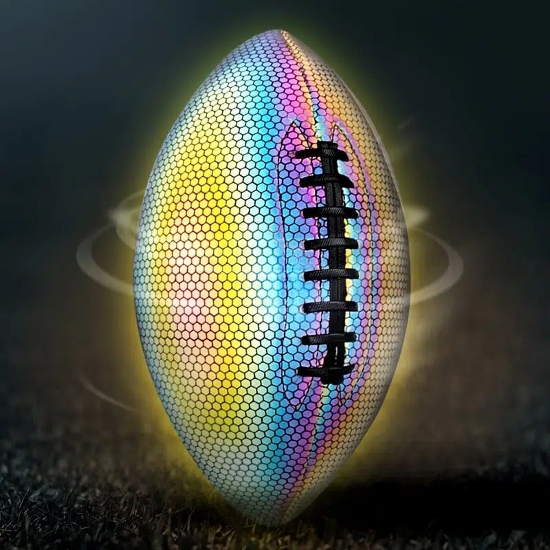 HOLOGRAPHIC GLOWING REFLECTIVE FOOTBALL-SLOOSELYK