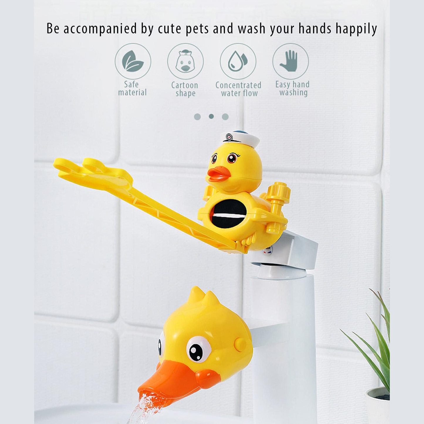 Cute little yellow duck faucet extender-SLOOSELYK