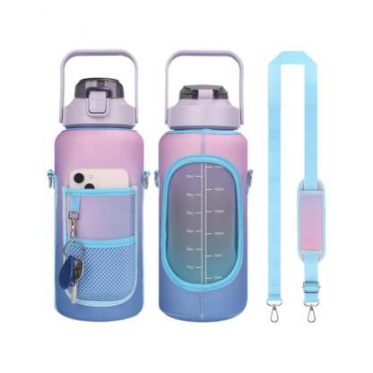 2L Large Capacity Water Bottle with Holder Bag-SLOOSELYK