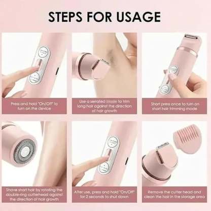 🏆Only £12.99 Last Day Promotion!🎁Comfort 2 in 1 Electric Lady Shaver