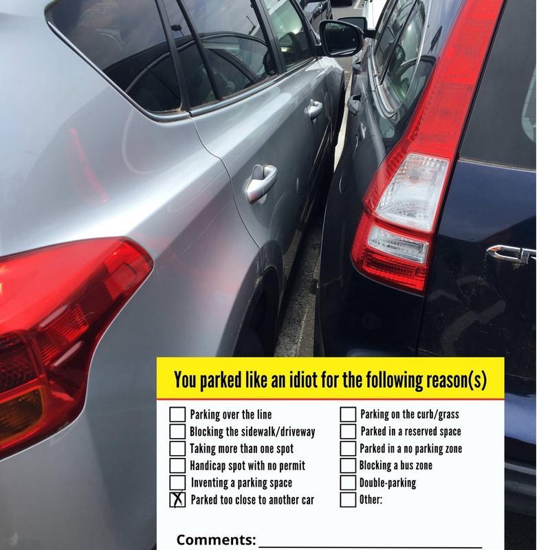 You Parked Like an Id10t Cards (100 cards)-SLOOSELYK