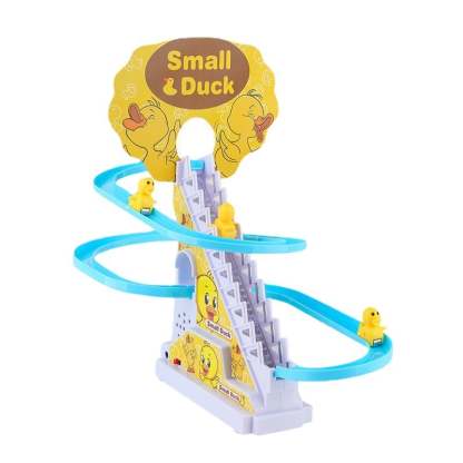 Funny Automatic Stair-Climbing Ducklings Cartoon Race Track Set-SLOOSELYK