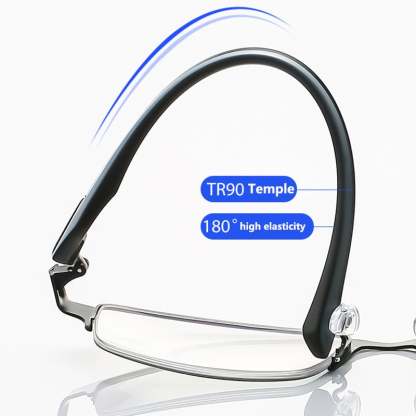 MENS FASHION TITANIUM ULTRA-LIGHT SHOCKPROOF IMPACT-RESISTANT READING GLASSES-SLOOSELYK