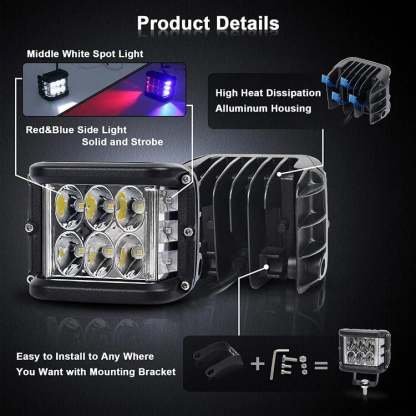 3.75” Dual Side Shooter Dual Color Strobe-SLOOSELYK