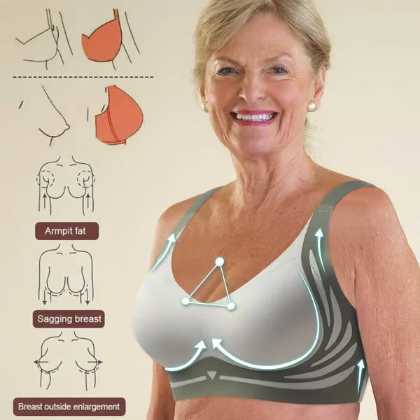 🔥Clearance Sale Buy 1 Get 3 Packs🎁Super gather bra | Wireless Push-up Bra👍No more sagging breasts