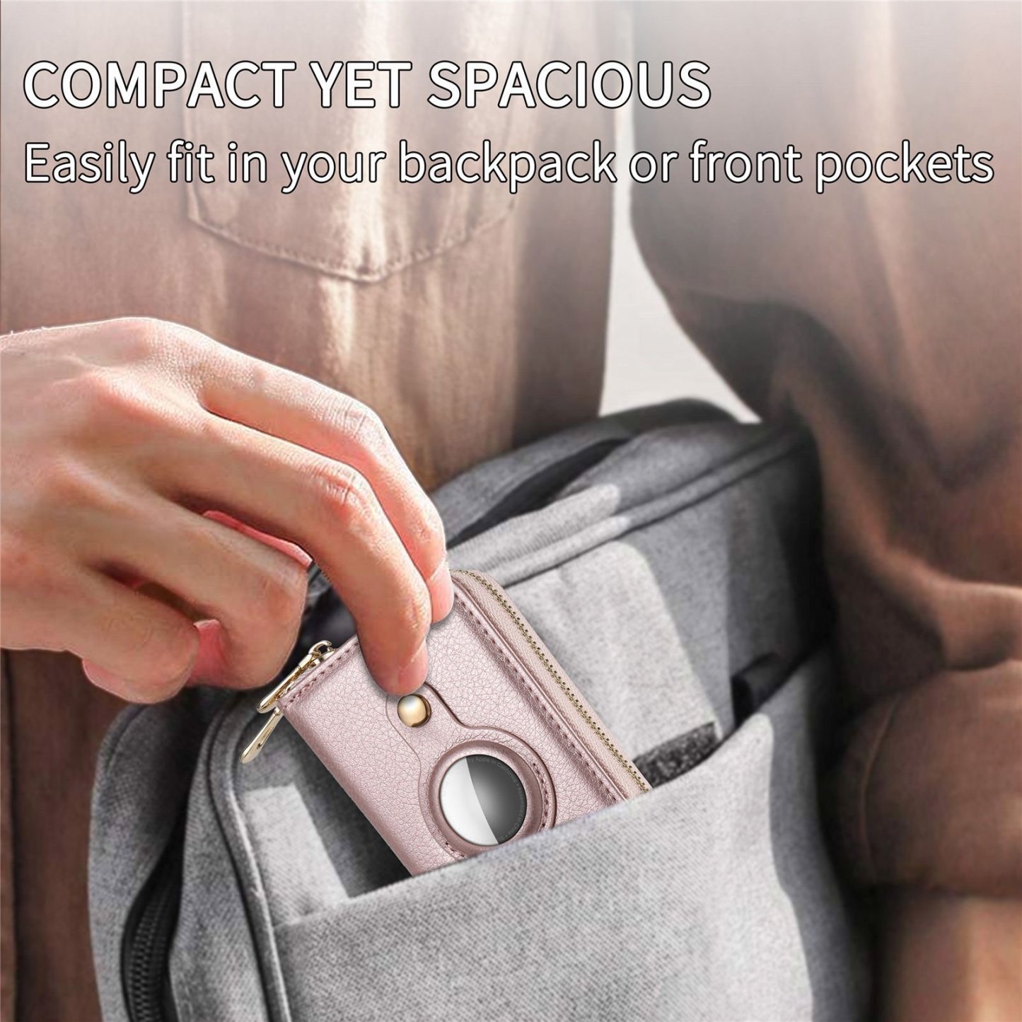Smart  Zipper RFID Slim Leather Wallet-SLOOSELYK