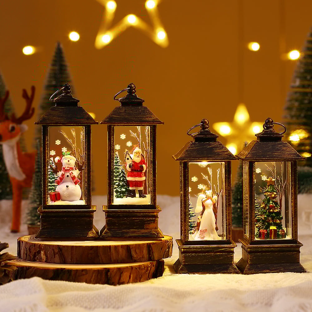 (🌲Early Christmas Sale- SAVE 48% OFF)Snow Globe Christmas Lantern Decorations-SLOOSELYK
