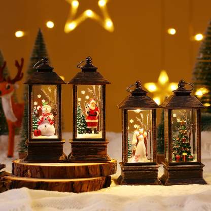 (🌲Early Christmas Sale- SAVE 48% OFF)Snow Globe Christmas Lantern Decorations-SLOOSELYK