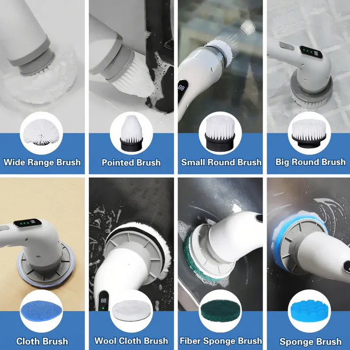 9-in-1 Cordless Electric Cleaning Brush