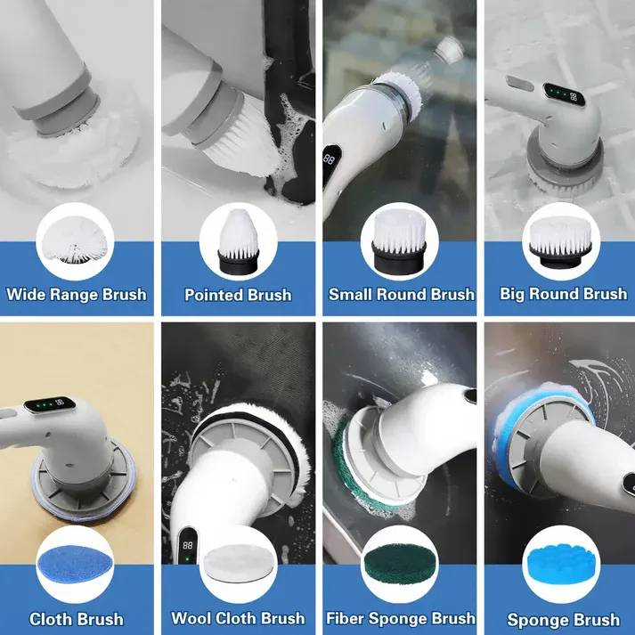 9-in-1 Cordless Electric Cleaning Brush