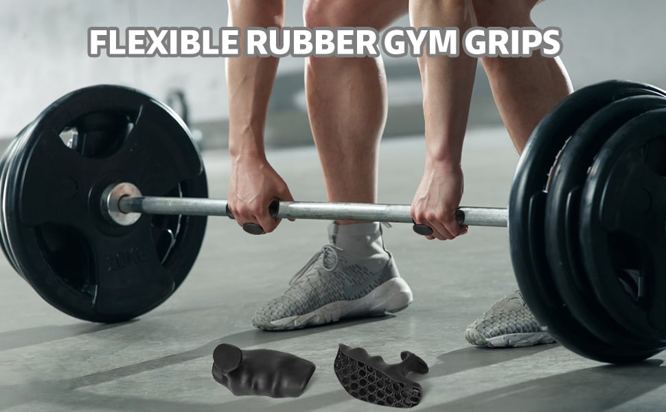 gym hand grips rubber fingerless gloves
