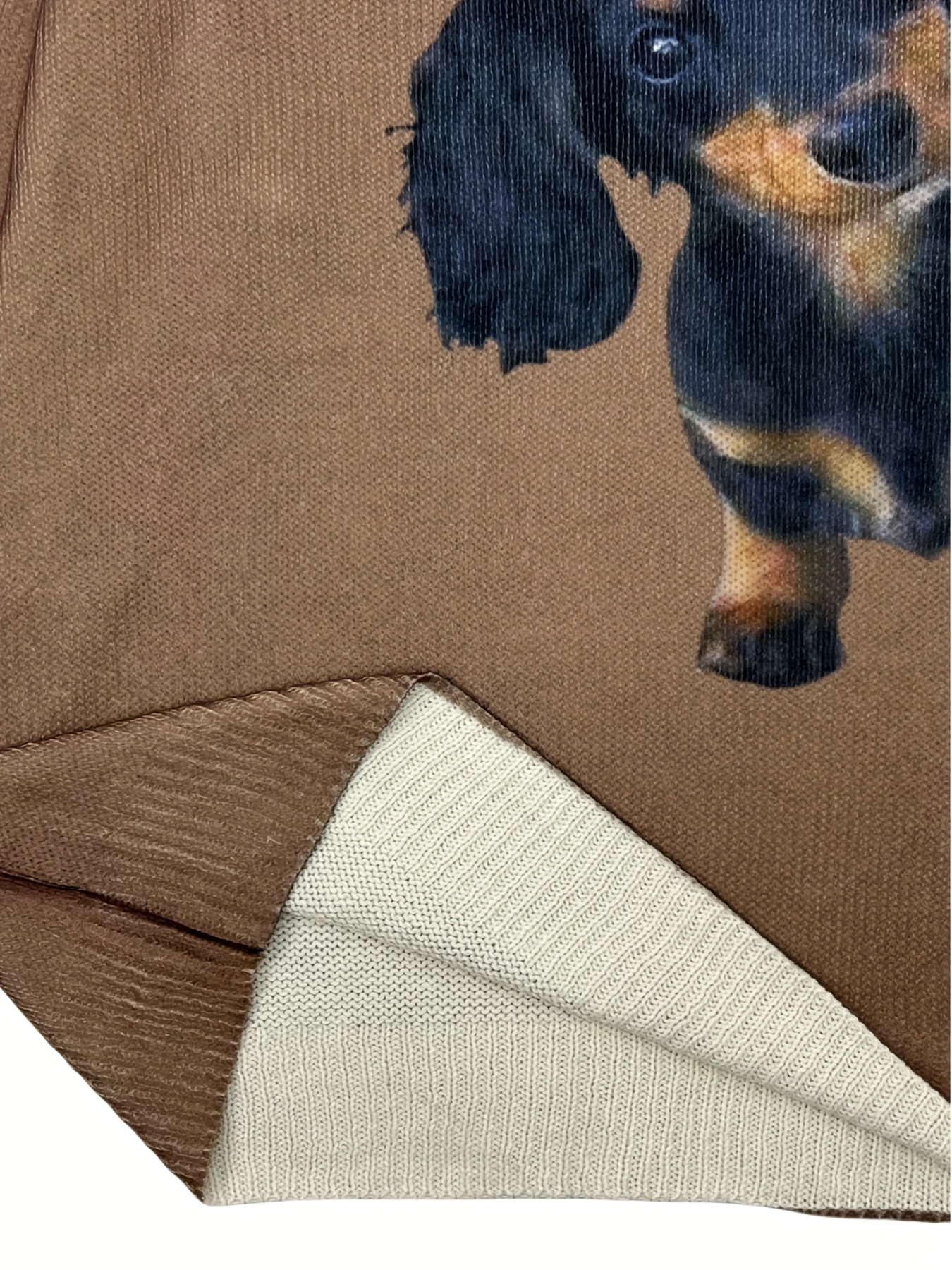 Women’s Cozy Dachshund Print Sweater – Warm Fall/Winter Pullover for Dog Lovers