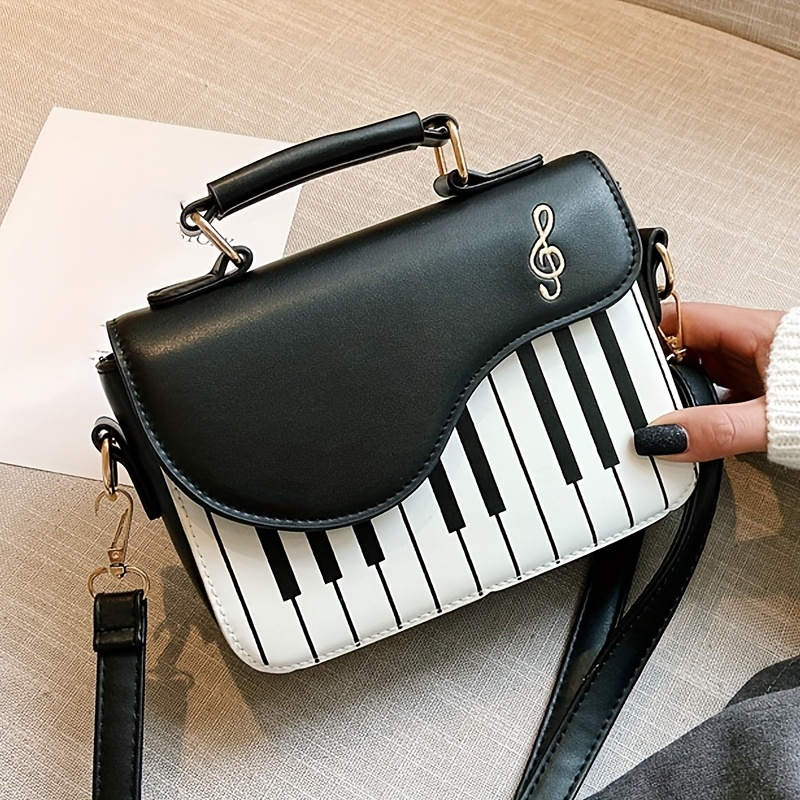 Piano Key Handbag – Unique Music-Inspired Shoulder Bag for Women